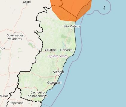 Novo alerta de chuvas e ventos fortes é emitido para o ES; confira as cidades afetadas