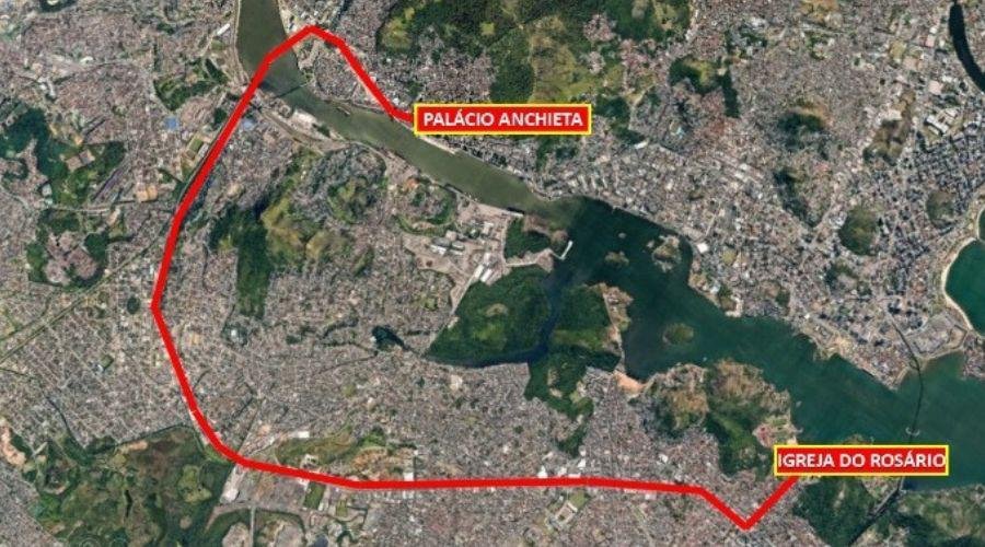 Transito terá interdições em Vila Velha para as comemorações dos 490 anos