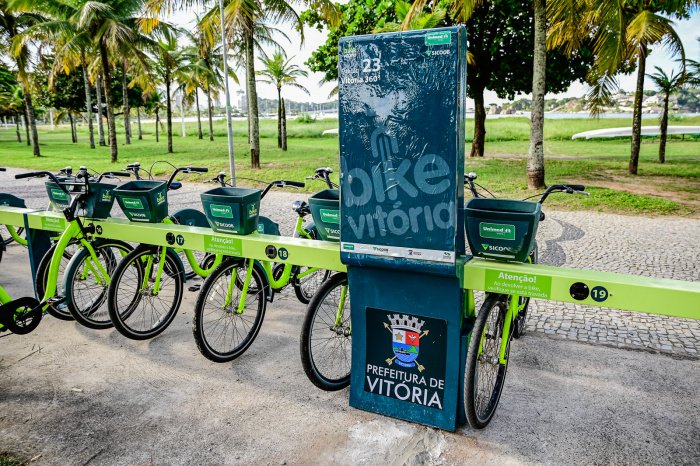 Aluguel de bicicletas compartilhadas será gratuito na Grande Vitória nesta segunda (7)