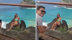 Turistas são multados em R$ 10 mil por invadirem precipício de Noronha para foto