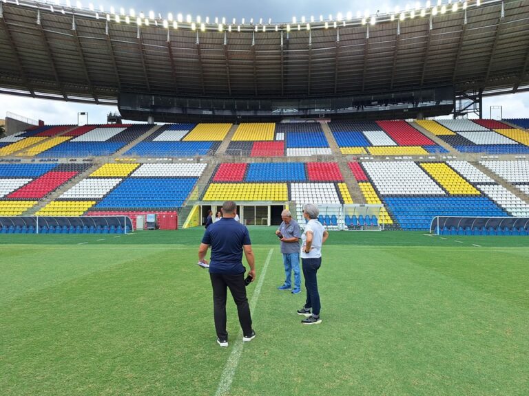 Comissão da FIFA visita Estádio Kleber Andrade para Copa do Mundo Feminina de 2027