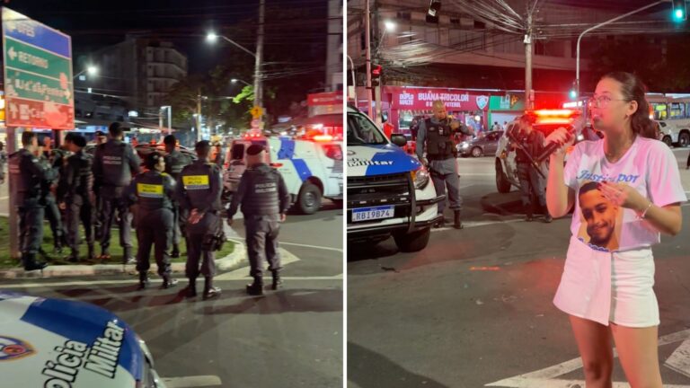 PM mobiliza 12 viaturas para vigiar ato em memória de jovem morto na Rua da Lama