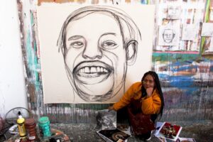 Artista visual capixaba Ione Reis conclui residência artística na África do Sul