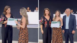 Editora do VIXFeed, Juliana Borges é homenageada pela Câmara de Cariacica