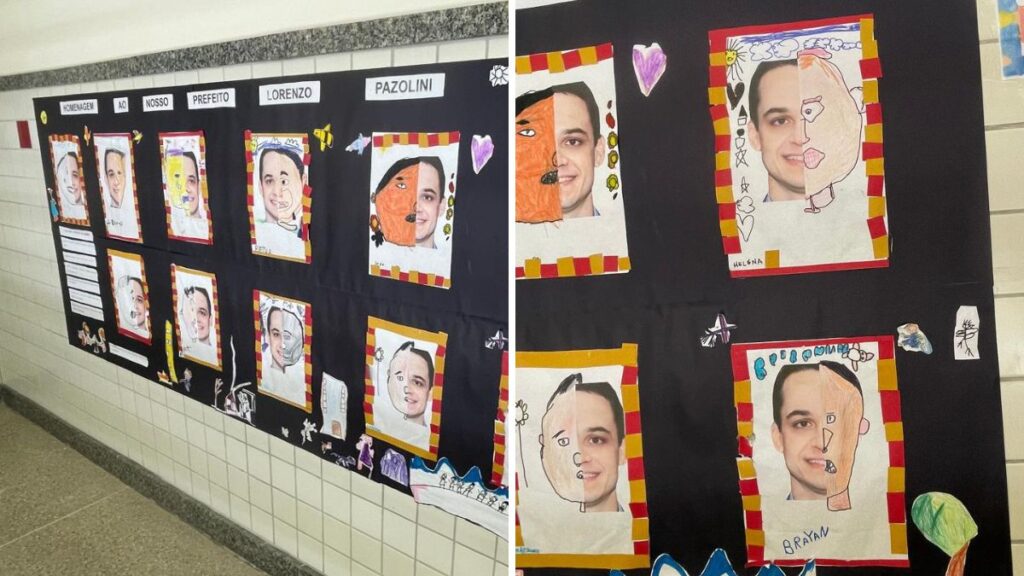 Atividade com rosto de ex-prefeito em escola infantil de Vitória levanta suspeita de promoção pessoal
