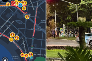 “Animal na pista”: Waze vira mapa de bandeiraços em Vitória
